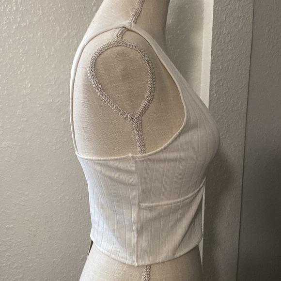 Zara Faux Wrap Crop Top - Picture 5 of 9